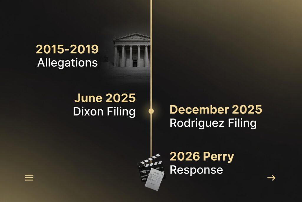  "Tyler Perry Lawsuit timeline from 2015 to 2026"