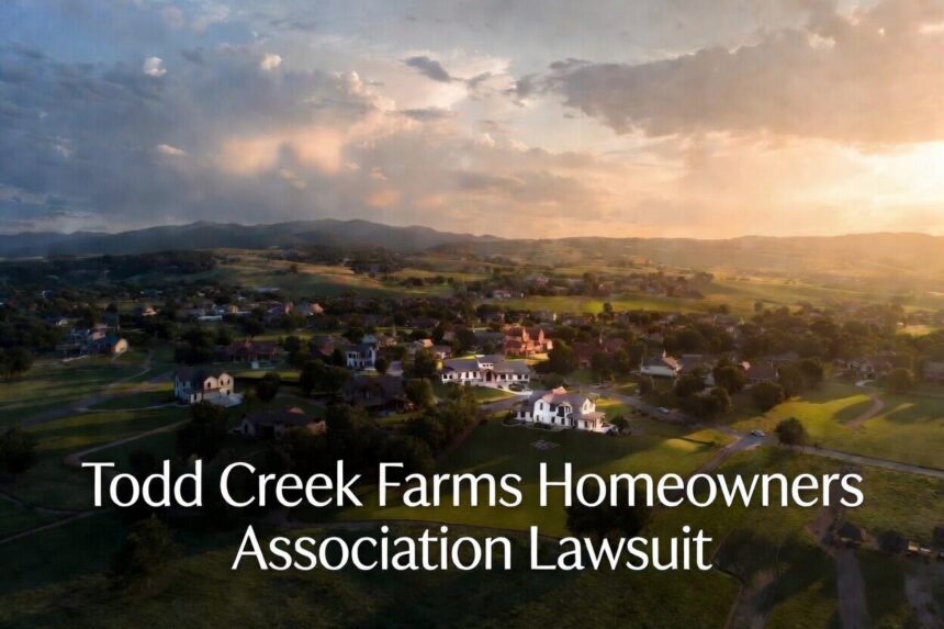 todd creek farms homeowners association lawsuit