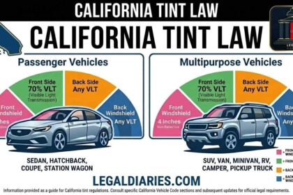 california tint law