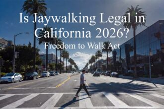 is jaywalking legal in california