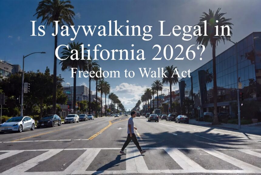 is jaywalking legal in california