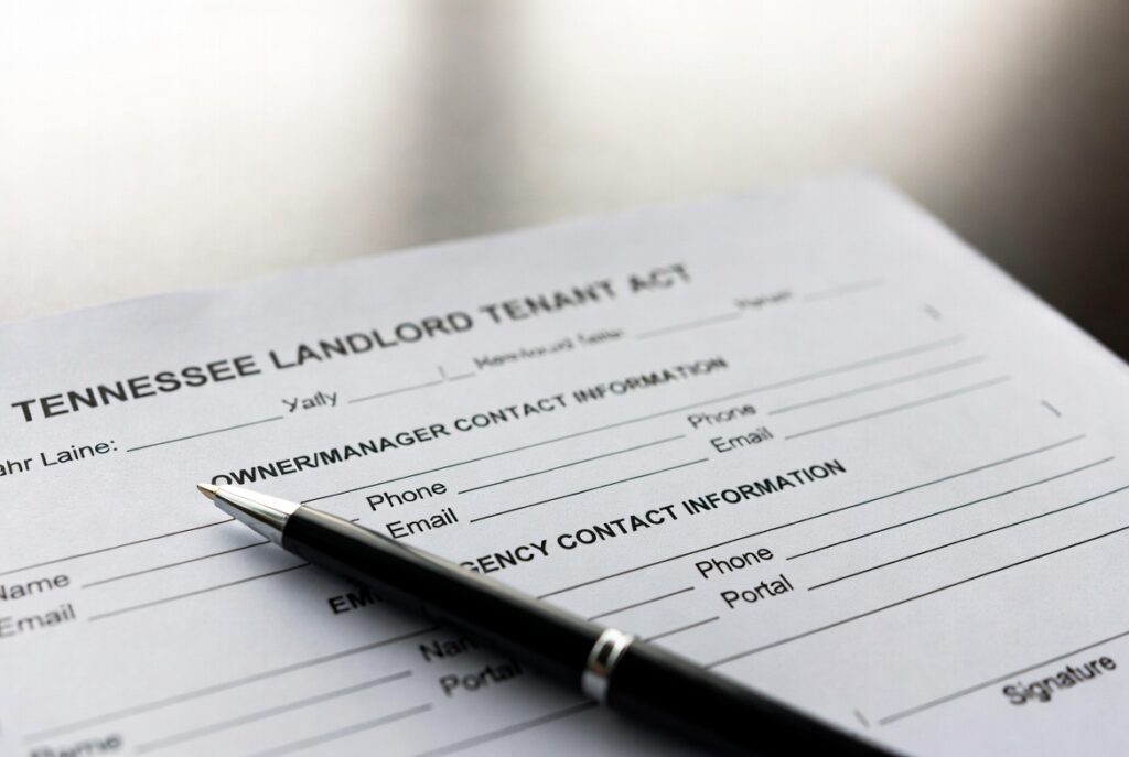 New Tennessee Landlord Tenant Communication Law 2026 new tennessee landlord tenant communication law