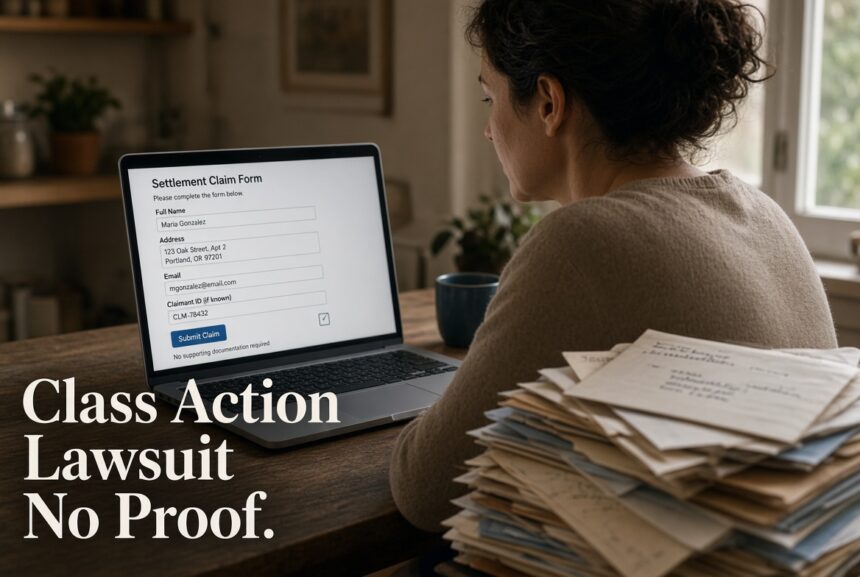 class action lawsuit no proof