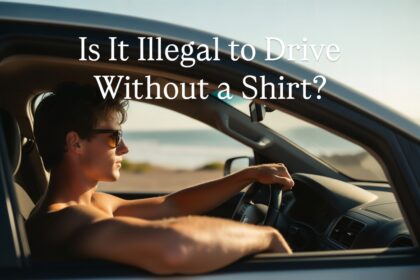 is it illegal to drive without a shirt